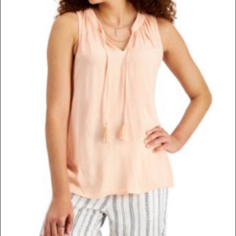 Style and company tassel-tie top